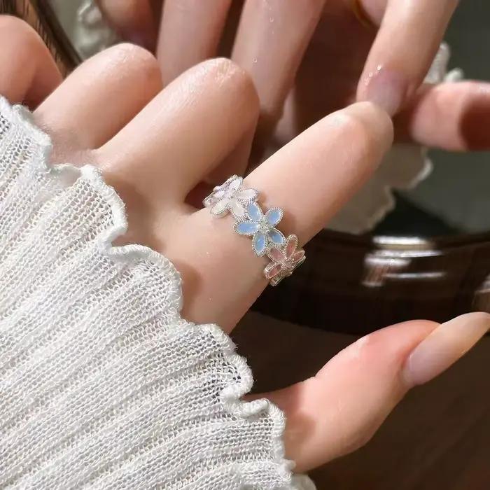 Bague en argent Sterling 925 pour femmes, style Simple, charmant, cadeau de fête d'anniversaire pour amis, bijoux exquis, nouvelle collection
