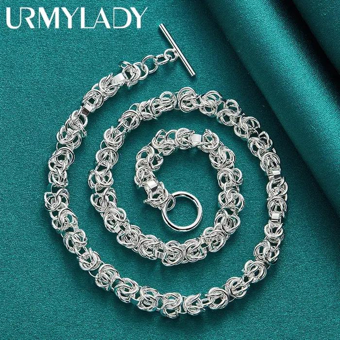 URMYLADY – collier multi-anneaux en argent Sterling 925 pour femmes