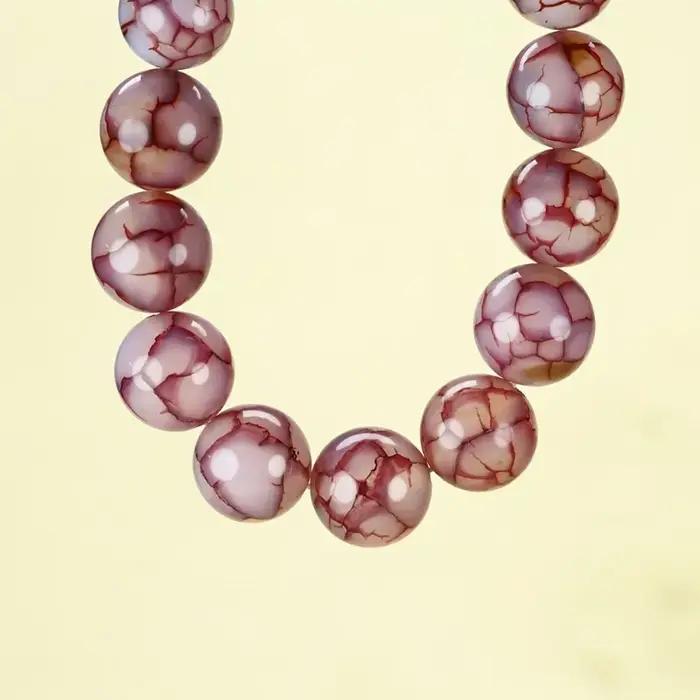 Bracelet en agate pierre naturelle rose élégant bracelet à brins pour homme et femme occasions quotidiennes et spéciales