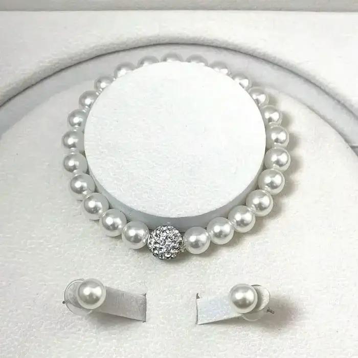 Ensemble de 3 pièces de bijoux en Imitation de perles