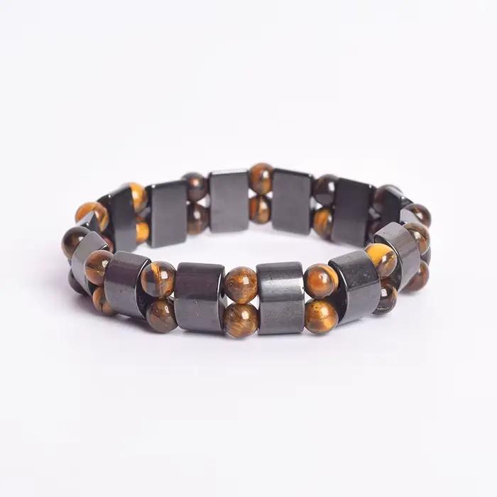 Bracelet magnétique thérapeutique à Double pont pour hommes et femmes, perte de poids, aimants énergétiques, bijoux, soulage la douleur au poignet, soins de santé