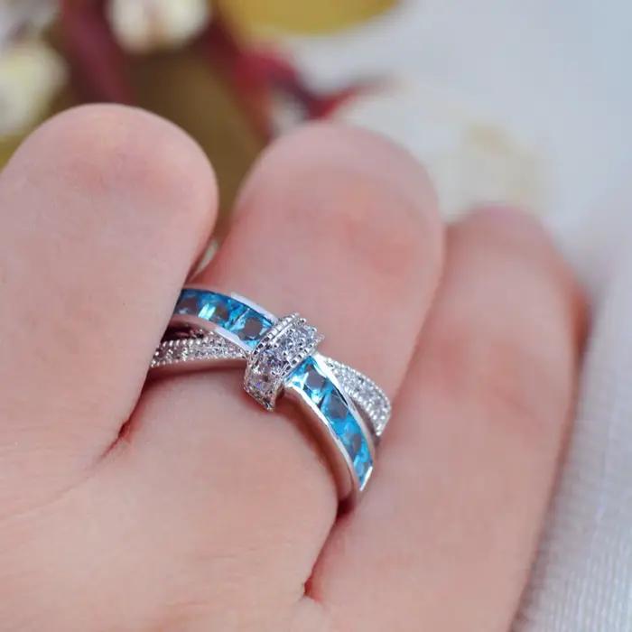 Bagues en argent Sterling 925 et diamant pour femmes