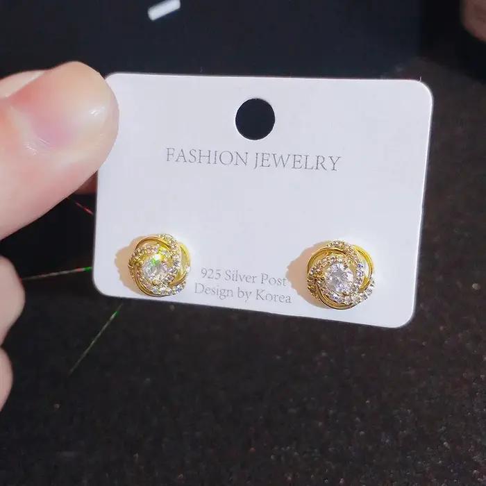 Boucles d'oreilles à clous en or 18 carats pour femmes bijoux bohémiens occasion spéciale mariage anniversaire de mariage noël halloween