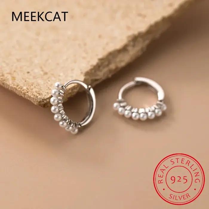 Boucles d'oreilles Huggies en argent Sterling 925 pour femmes