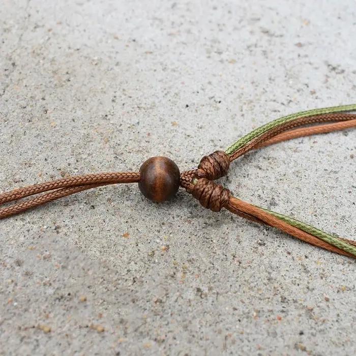 Collier en bois vintage style ethnique boho chic pour femmes multicouche réglable occasions spéciales