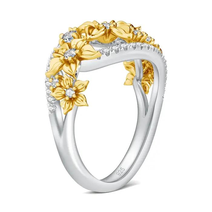 Bague en moissanite avec certificat pour femme
