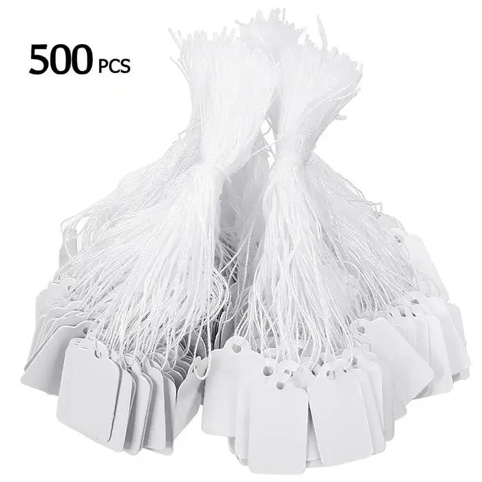500 pièces/lot étiquette de prix de bijoux avec ficelle de coton