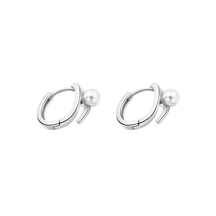 Boucles d'oreilles en argent Sterling 925 avec perles, Design luxueux et exclusif, accessoires d'ore