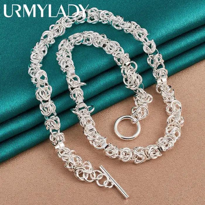 URMYLADY – collier multi-anneaux en argent Sterling 925 pour femmes