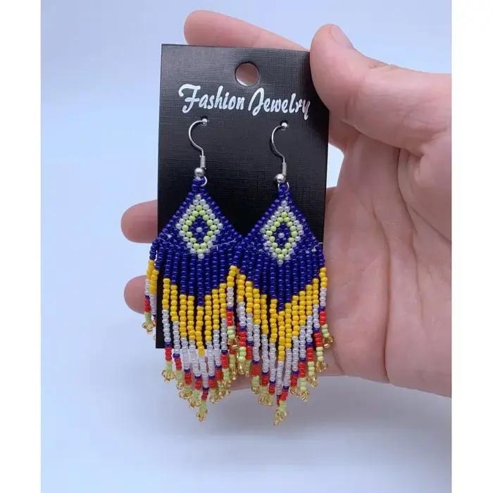 Boucles d'oreilles à franges style bohémien