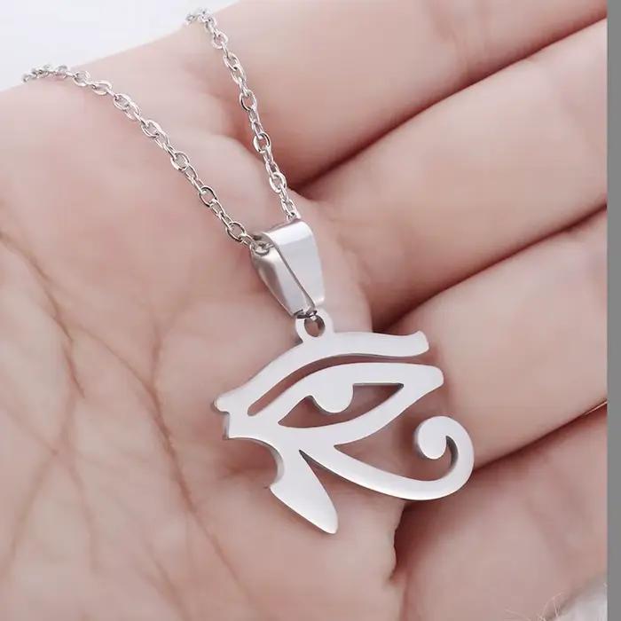 Vintage égyptien clé de vie Ankh croix pendentif Horus Patronus collier hommes mode pharaon amulette