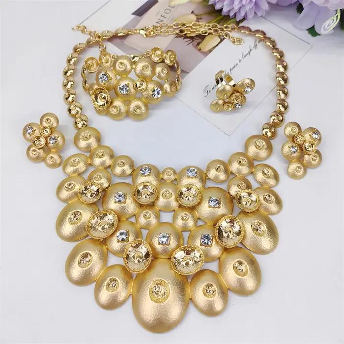 ESALE – ensemble collier et boucles d'oreilles pour femmes