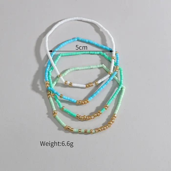 Ensemble de bracelets extensibles en perles de rocaille style Boho pour femmes