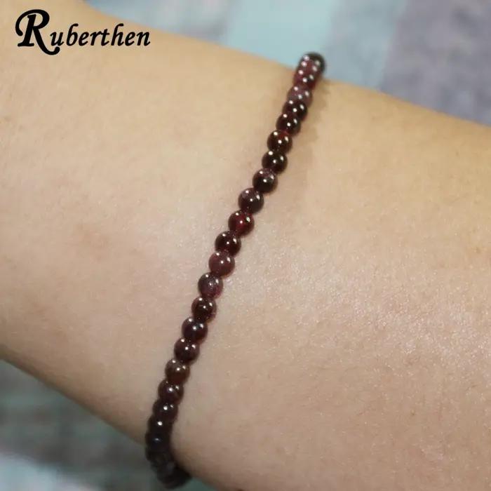 Ruberthen naturel 4 MM grenat perle en vrac Bracelet femmes Balance Yogi