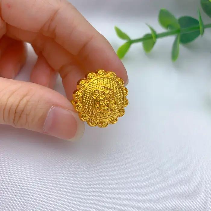 Ensemble de bijoux ANIID en or 24 carats pour femme avec collier grand pendentif et boucles d'oreilles pour mariage et occasions spéciales
