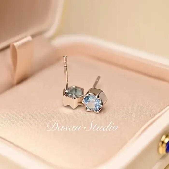 Boucles d'oreilles ITSMOS 925 sterling à la mode étoile topaze naturelle pour femmes occasions spéciales