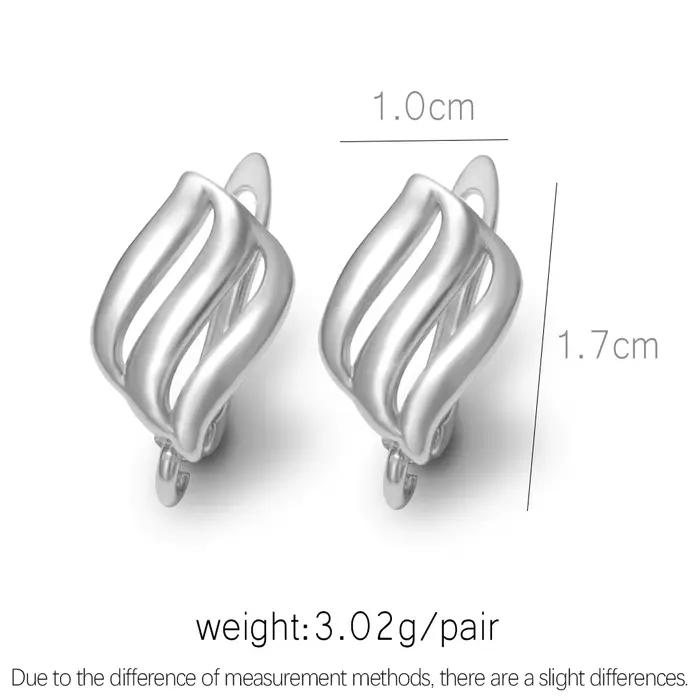 Crochets de boucle d'oreille plaqués or 18 carats pour femmes, accessoires de bijoux, boucles d'oreilles de mariage, bricolage exécutif, fait à la main, vente en gros, nouveau, 1 paire
