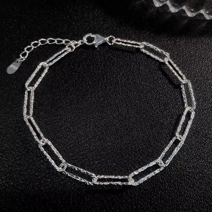 Bracelets fins en argent Sterling 925 et cristal pour femmes, à la mode, avec nœud Vintage, breloque