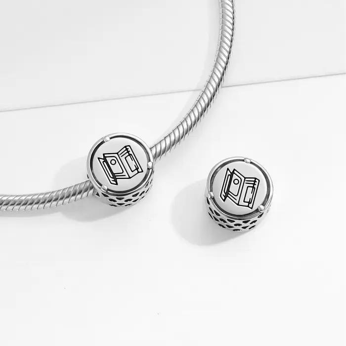 Breloque en argent Sterling 925 coix Maya Maya pour bracelet original accessoire de bijoux à bricoler perle familiale traditionnelle occassions spéciales