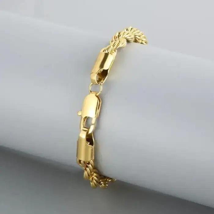 Bracelets en argent Sterling 925 plaqué or 18 carats