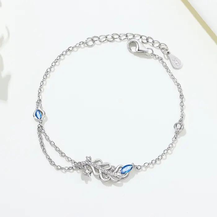 Bracelet en argent sterling S925 Orstarry, multi-styles, polyvalent, chaîne exquise, bracelet à breloques réglable, bijoux cadeau