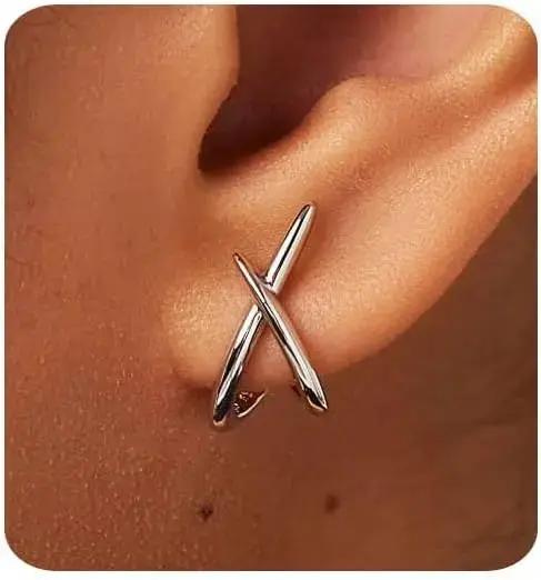 Boucles d'oreilles en or pour femmes à la mode