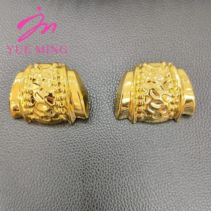 Ensembles de bijoux couleur or pour femmes, boucles d'oreilles, collier, dubaï, Nigeria, Bracelet en
