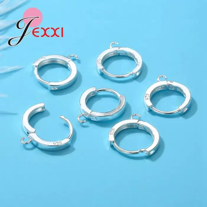 Boucles d'oreilles créoles classiques en argent Sterling 925
