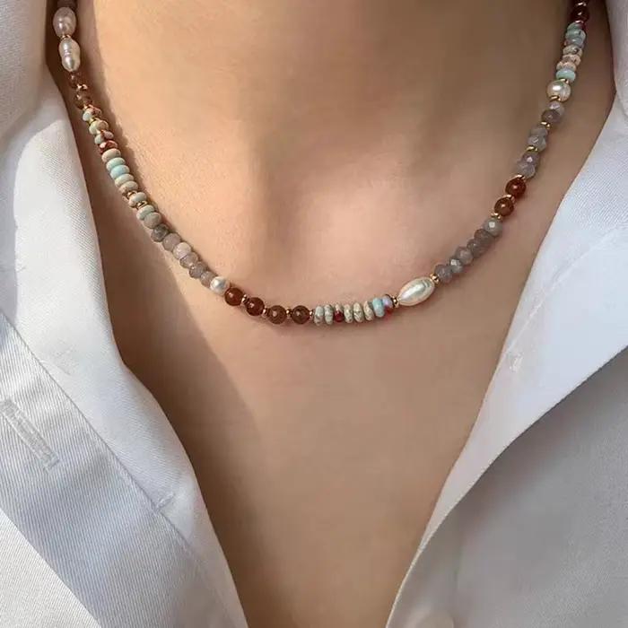 Nouveau bracelet en perles de pierre naturelle pour femmes
