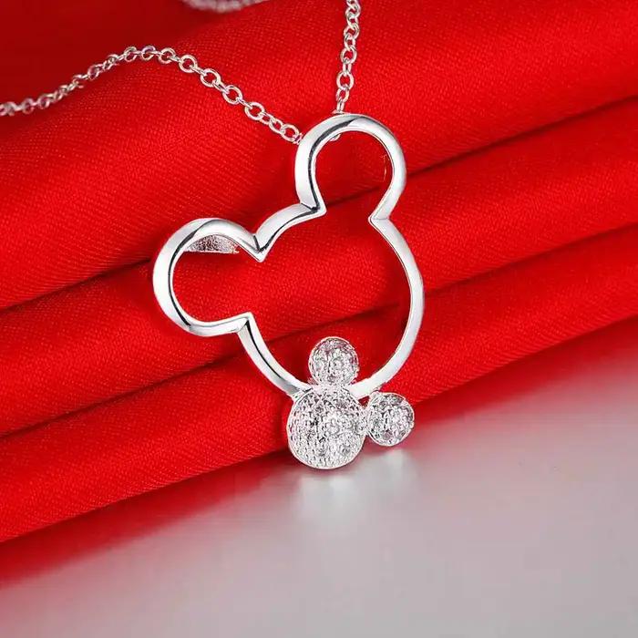 Collier pendentif en argent Sterling 925 pour femmes