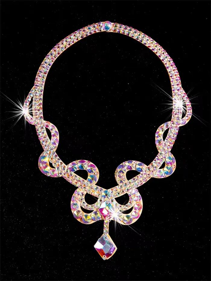 Collier ras du cou, Costume égyptien ancien, bijoux de danse du ventre, strass scintillants, accessoire de Costume, scène de spectacle de photographie