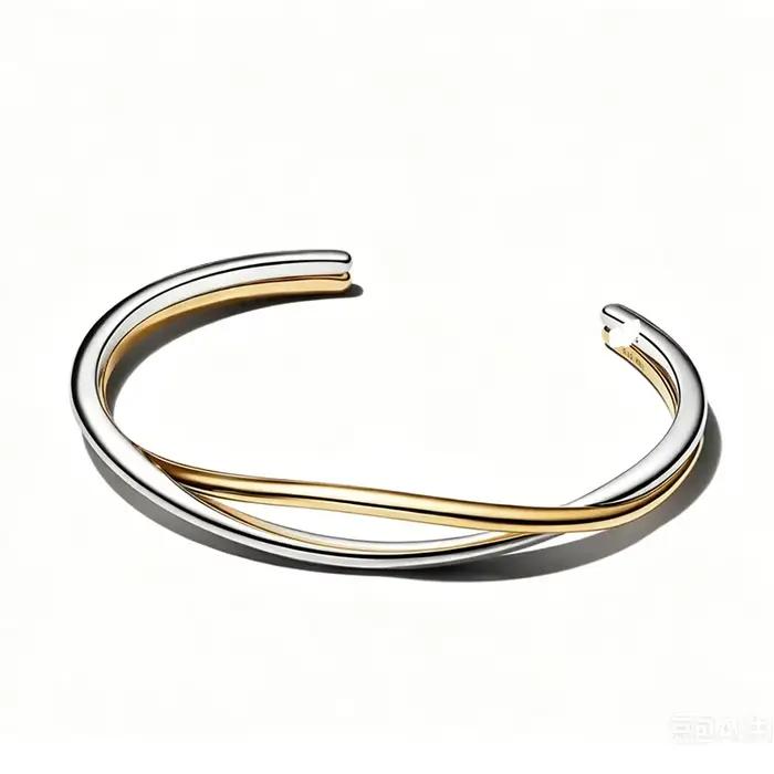 Nouveau bracelet cubain en argent S925 avec boucle en forme de cœur et corde tressée bicolore, idéal pour les accessoires de fête quotidiens et de bricolage