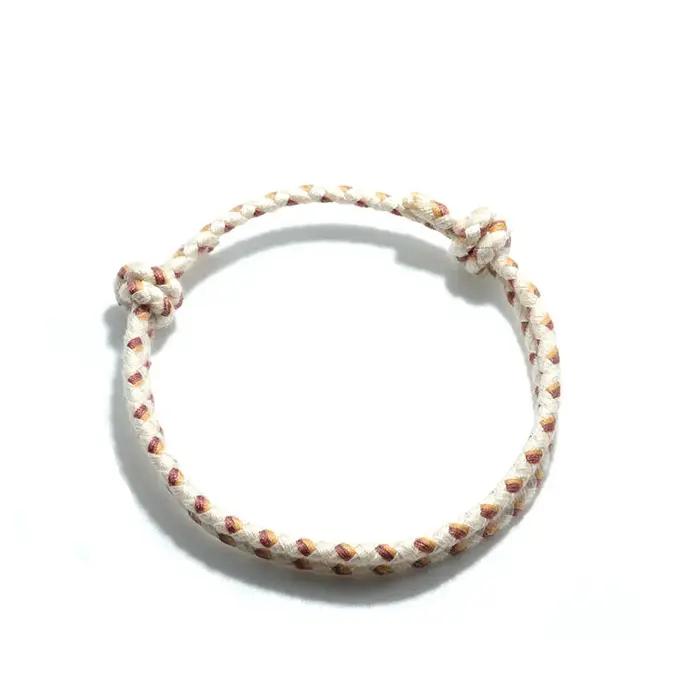 Bohème 100% coton corde Bracelet hommes femmes bohême fait à la main Macram Braslet réglable LGBT Brazalete plage accessoires cadeau