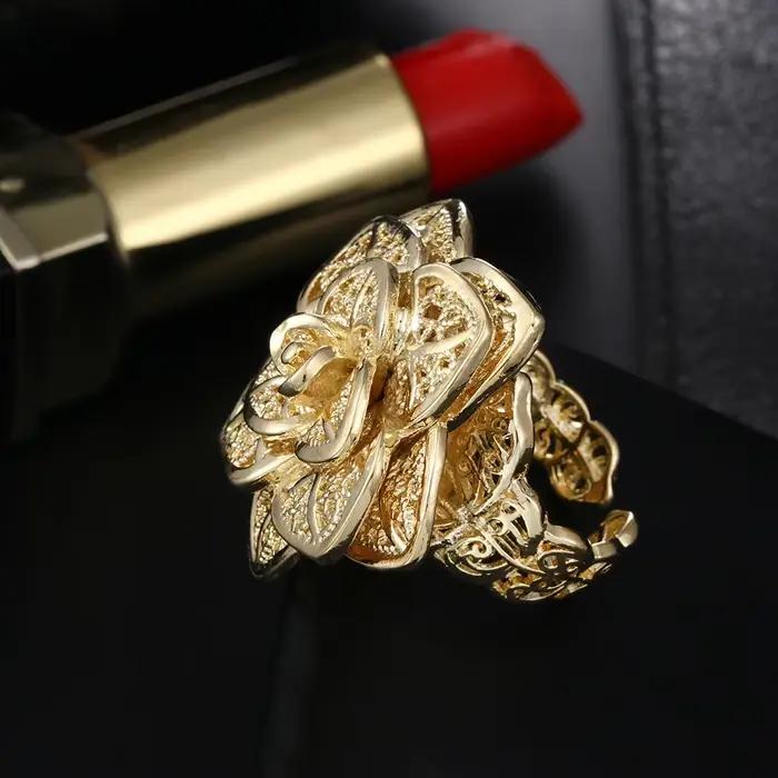 Bague en or Sterling 925 18 carats pour femmes