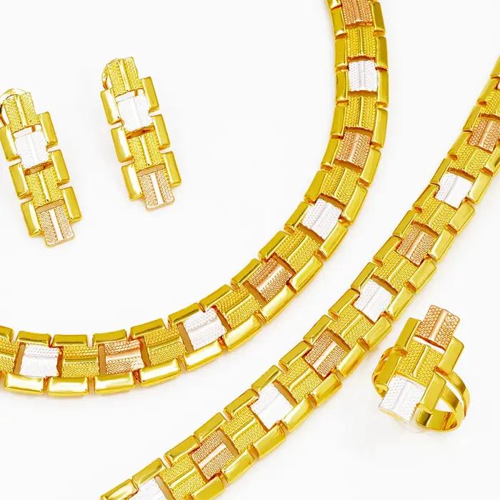 GZJPEI 2025 nouvelles femmes ensemble de bijoux conception géométrie