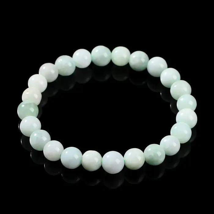 JD – Bracelet en pierre naturelle émeraude et Jade pour femmes