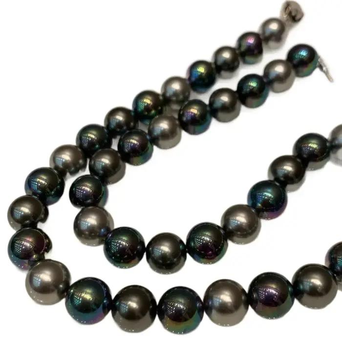 Collier de perles noires de Tahiti pour femme