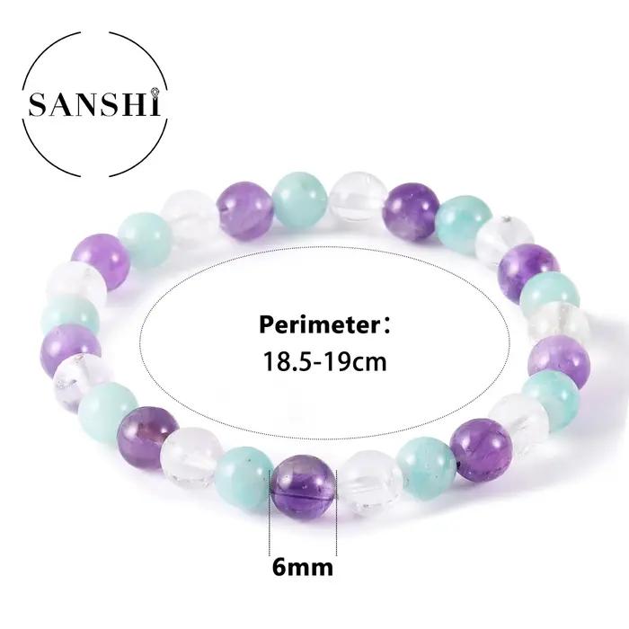 Bracelet en pierre naturelle fraîche et Simple
