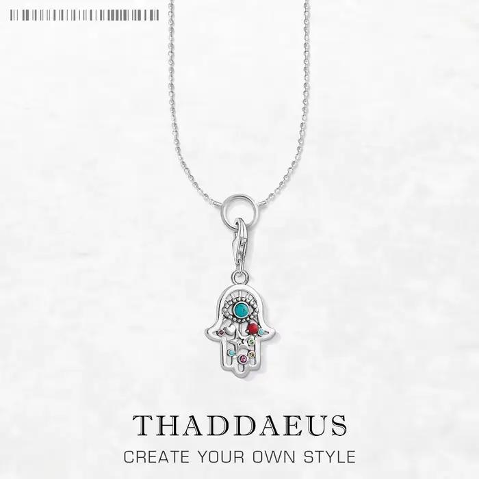 Collier breloque main de Fatima en argent Sterling 925, bijoux de marque bohème, mode Europe, cadeau