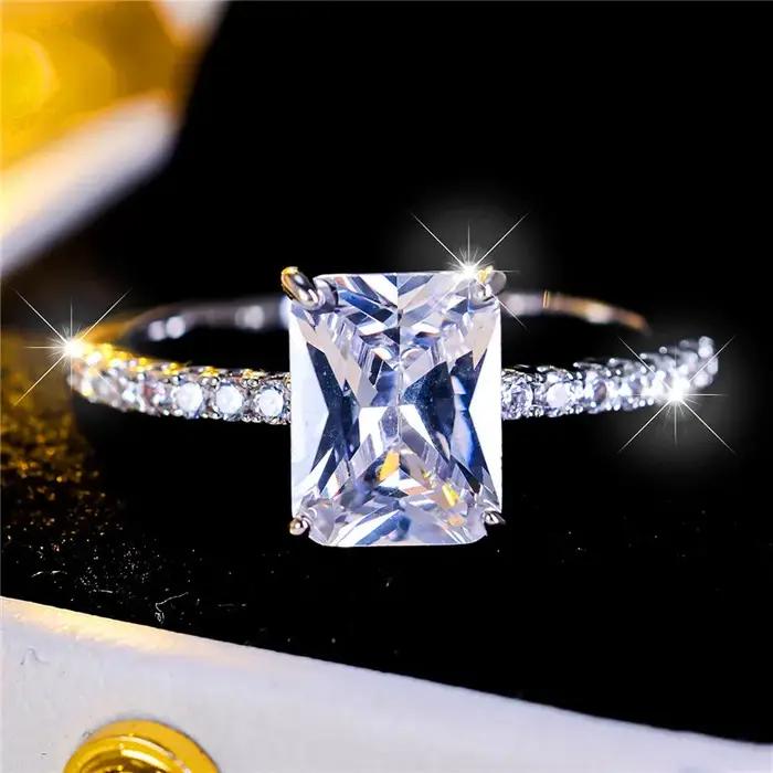 Bague de fiançailles vintage en or rose pour femme
