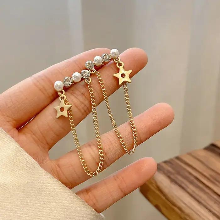 JOStar-Boucles d'oreilles pendantes à pampilles longues pour femmes