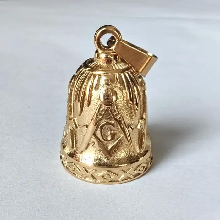 Pendentif Cloche Motard Aigle Live To Ride Acier Inoxydable Pour Hommes Occasions Spéciales Caractéristiques Uniques