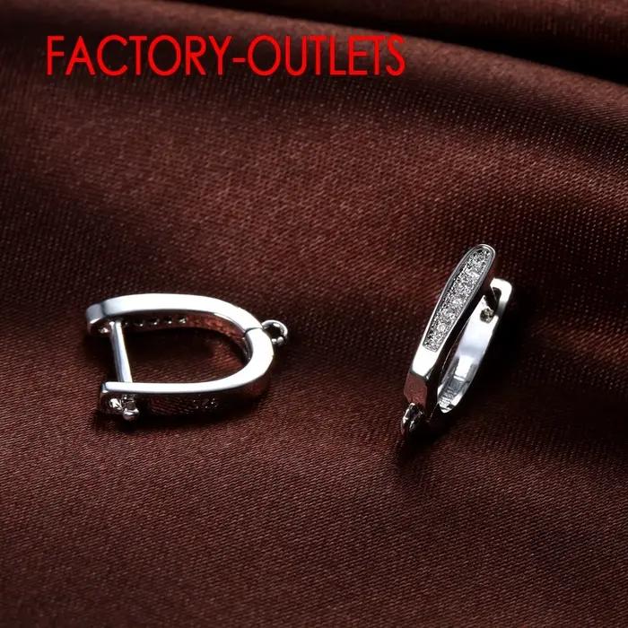 Boucles d'oreilles en argent regardé 925 pour femmes