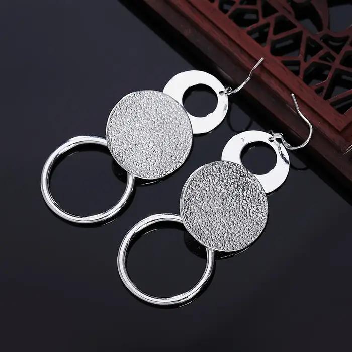 JewelryTop store 925 boucles d'oreilles longues en argent Sterling pour femmes bijoux de mode cadeau