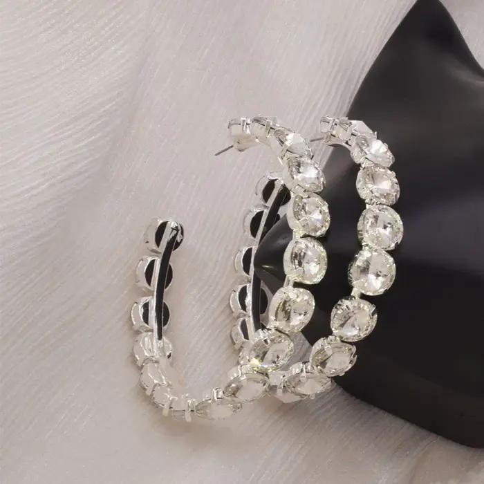 CuiEr-Boucles d'oreilles créoles rondes classiques pour femmes
