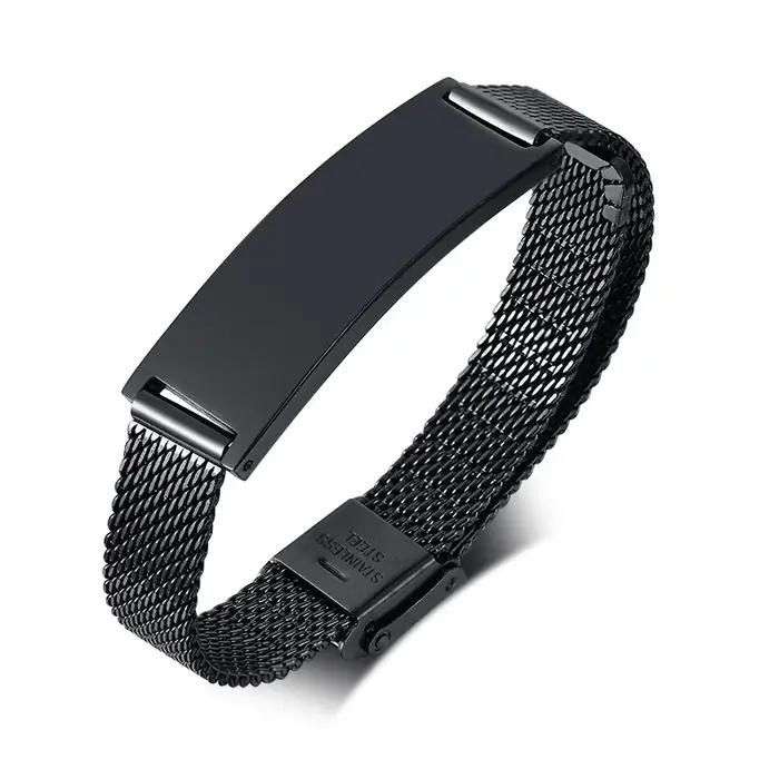Bracelet en maille milanaise personnalisé pour femmes