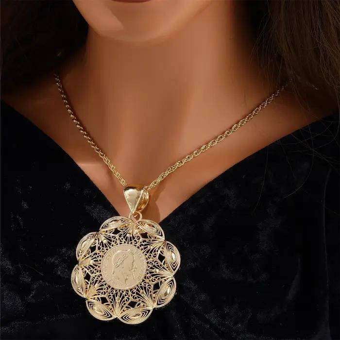 Collier de Dubaï Style Vendange Géométrique Bijoux de Corps Pour Femme Occasions Spéciales Punk Français Musulman