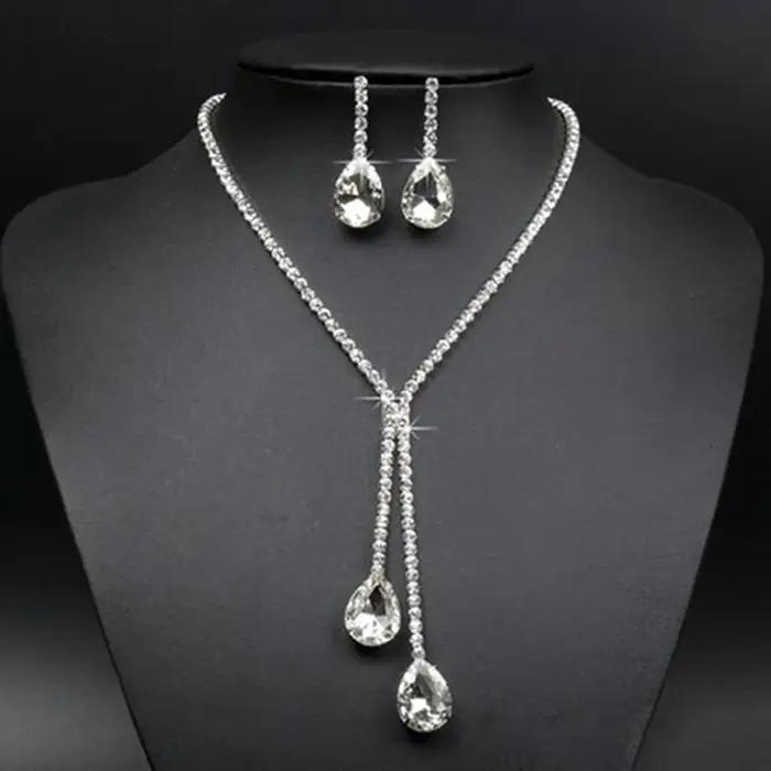 JOWater Dstress- Ensembles de bijoux de luxe simples pour patients de mariage