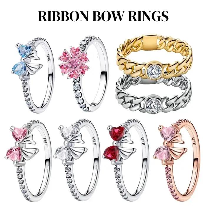 Bague en argent sterling 925 sertie de zirconium blanc romantique pour femmes occasions spéciales anniversaires fiançailles mariage