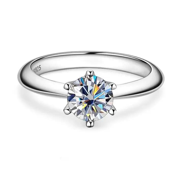 Bague Moissanite certifiée GRA VVS1